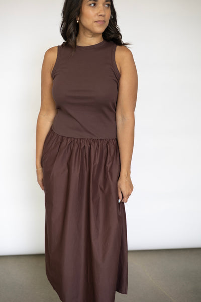 Classy drop waist dress