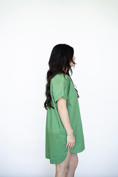 Oversized button down dress