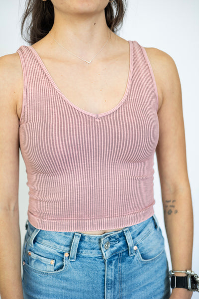 Vintage Reversible Crop Top