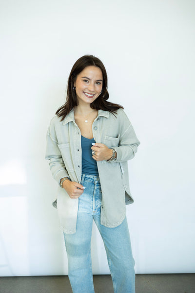 Cream shacket 