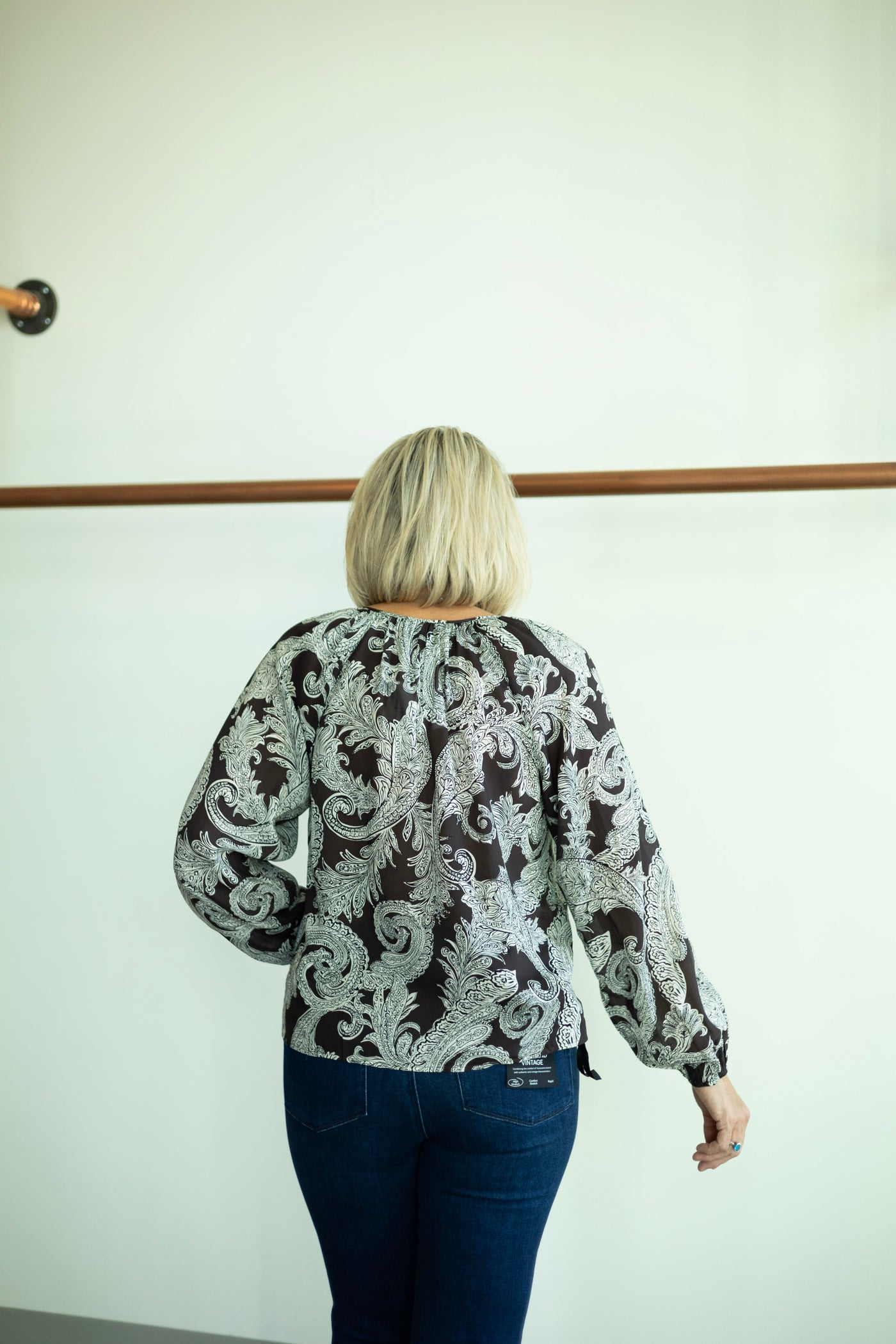 Paisley Blouson Blouse