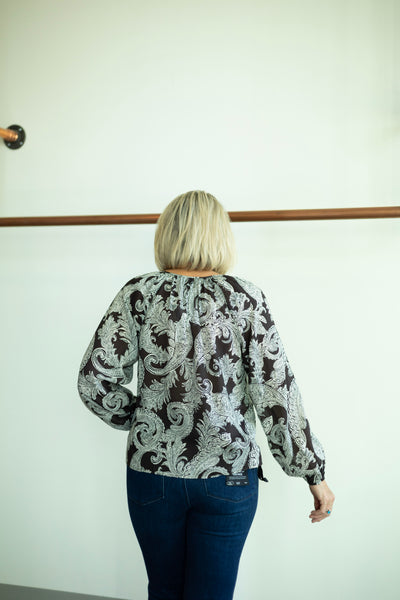 Paisley Blouson Blouse