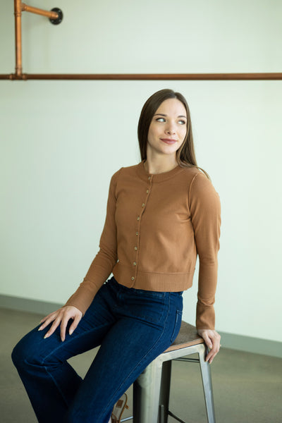 Easy Crewneck Cardigan