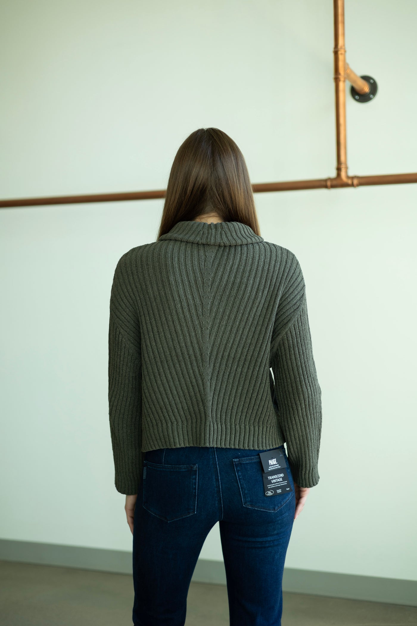 Textured Turtleneck Sweater