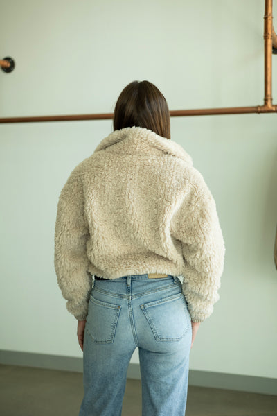 Sofia Wubby Contrast Trim Bomber Jacket