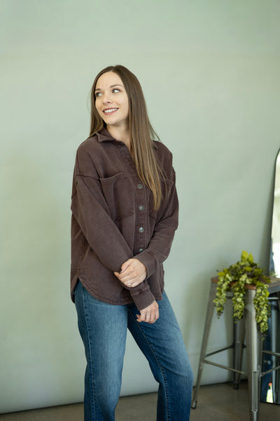 Thick button up for women