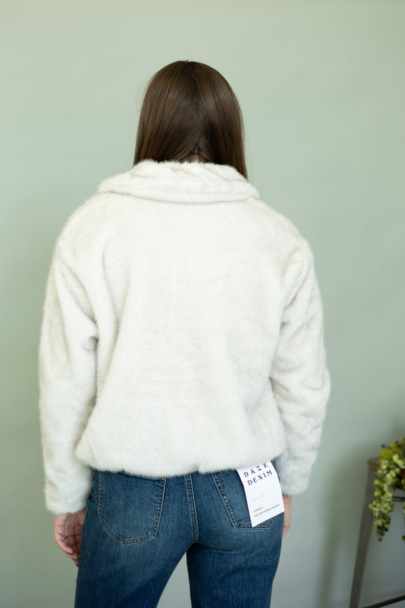Faux fur jacket for women