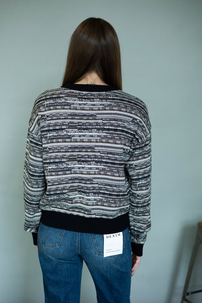 Patterned sweater for women