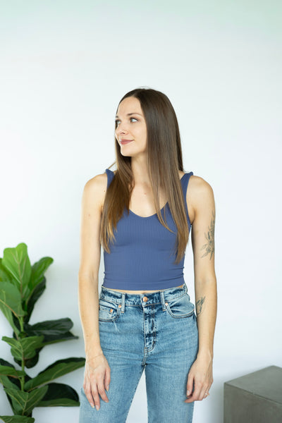 Reversible Ribbed Crop Top