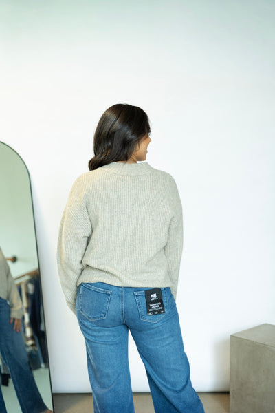 Dionne Crew Neck Sweater Cardigan