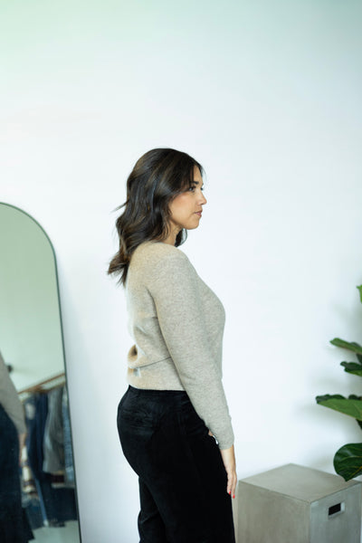 Sparkle Crew Neck Long Sleeve Sweater