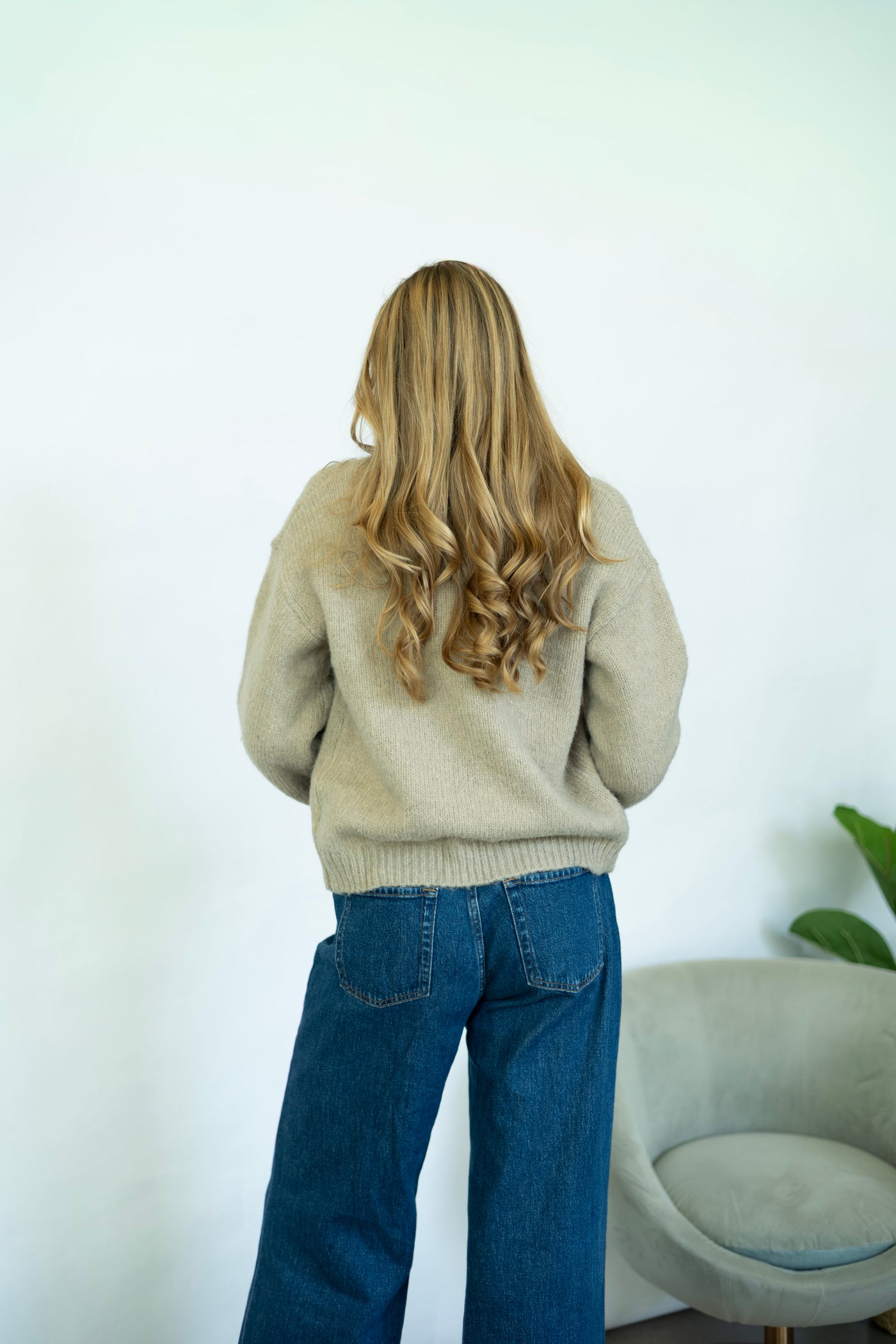 Tie closure cardigan 
