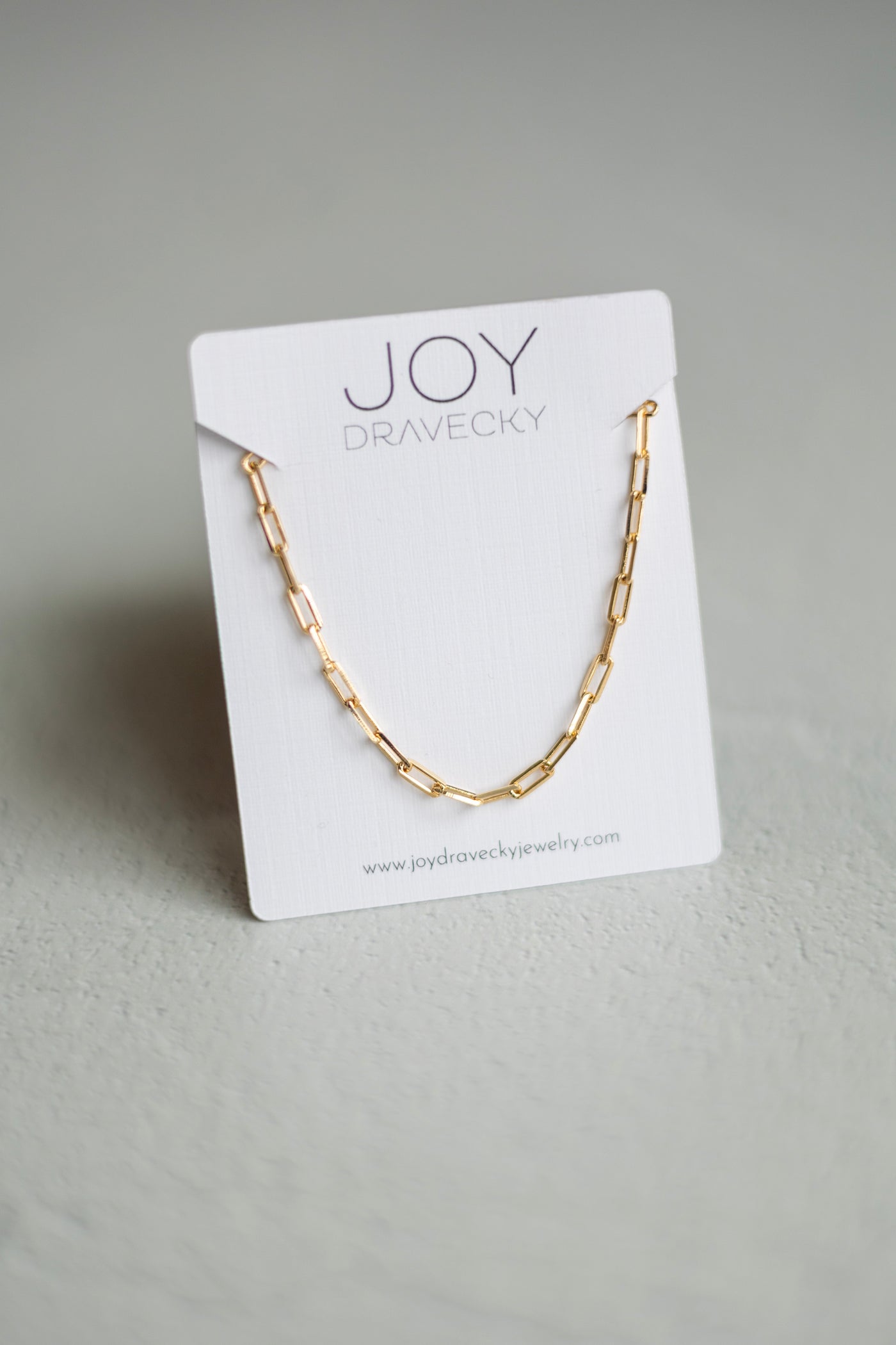 Joy Dravecky small gold chain bracelet