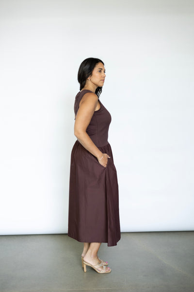 Classy drop waist dress