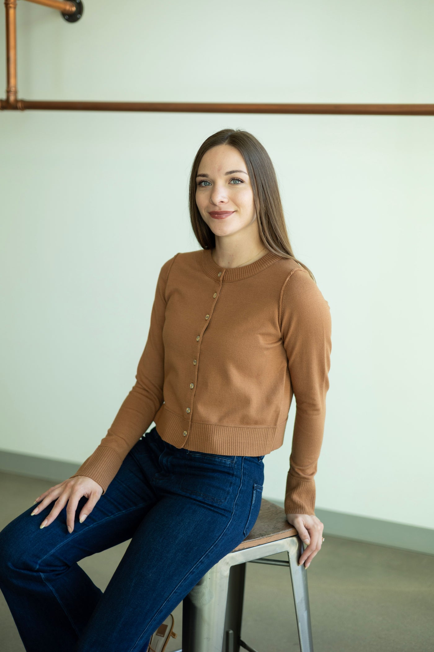 Easy Crewneck Cardigan