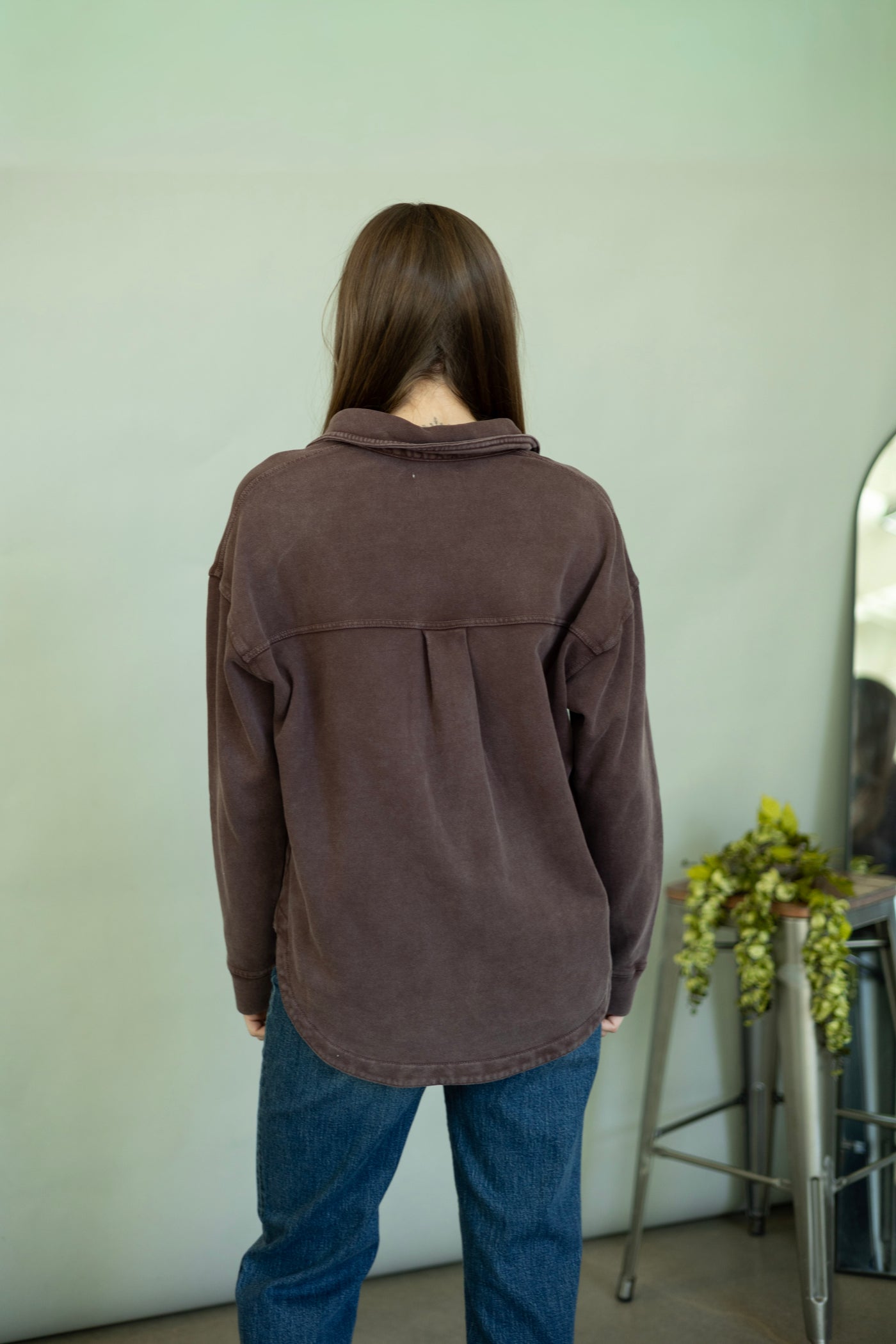 Thick button up for women