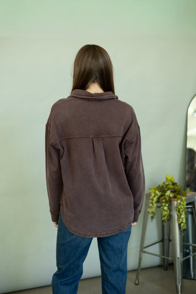 Thick button up for women