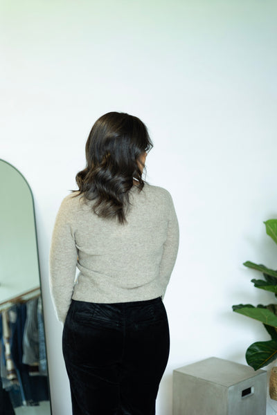 Sparkle Crew Neck Long Sleeve Sweater