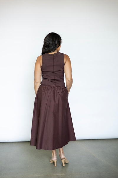 Classy drop waist dress