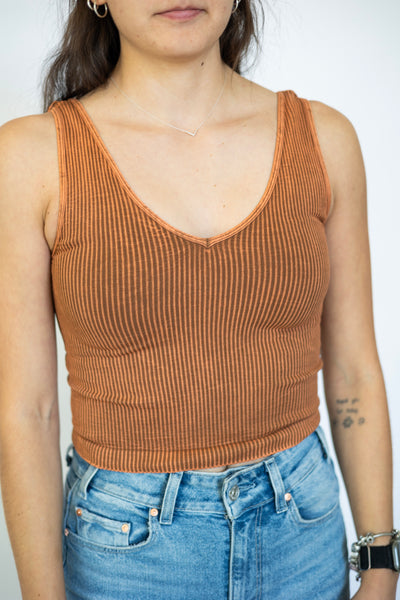 Vintage Reversible Crop Top