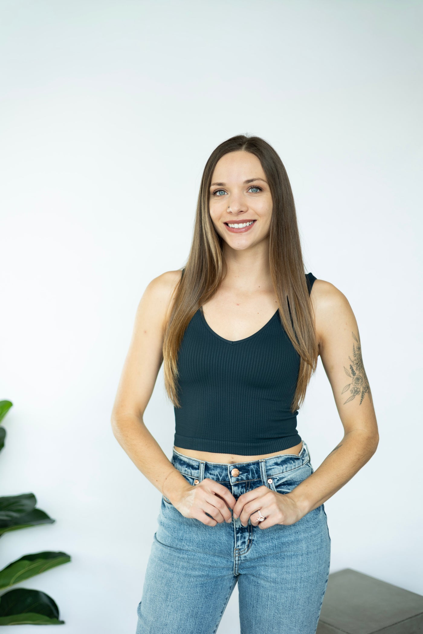 Reversible Ribbed Crop Top