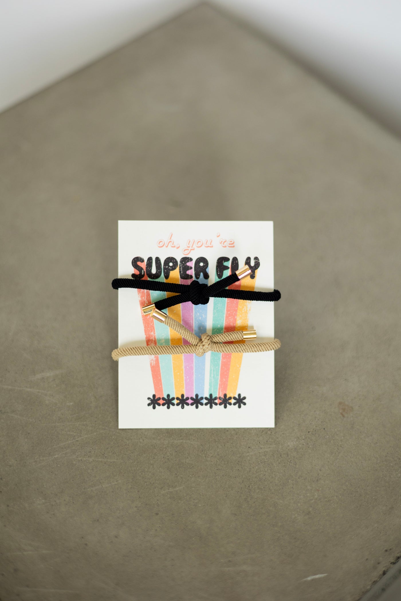 Double Hair Tie Card