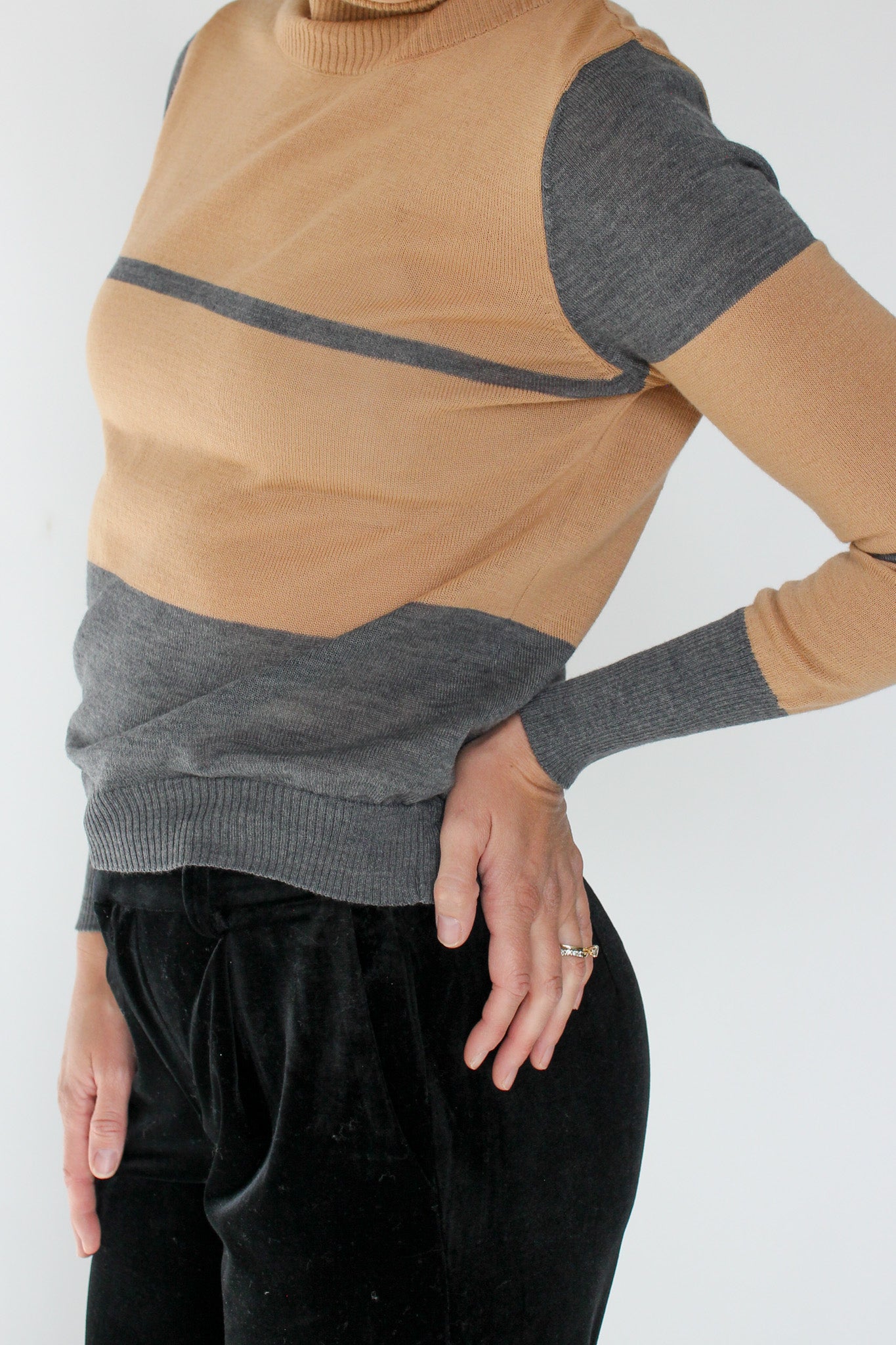 Block Color Sweater