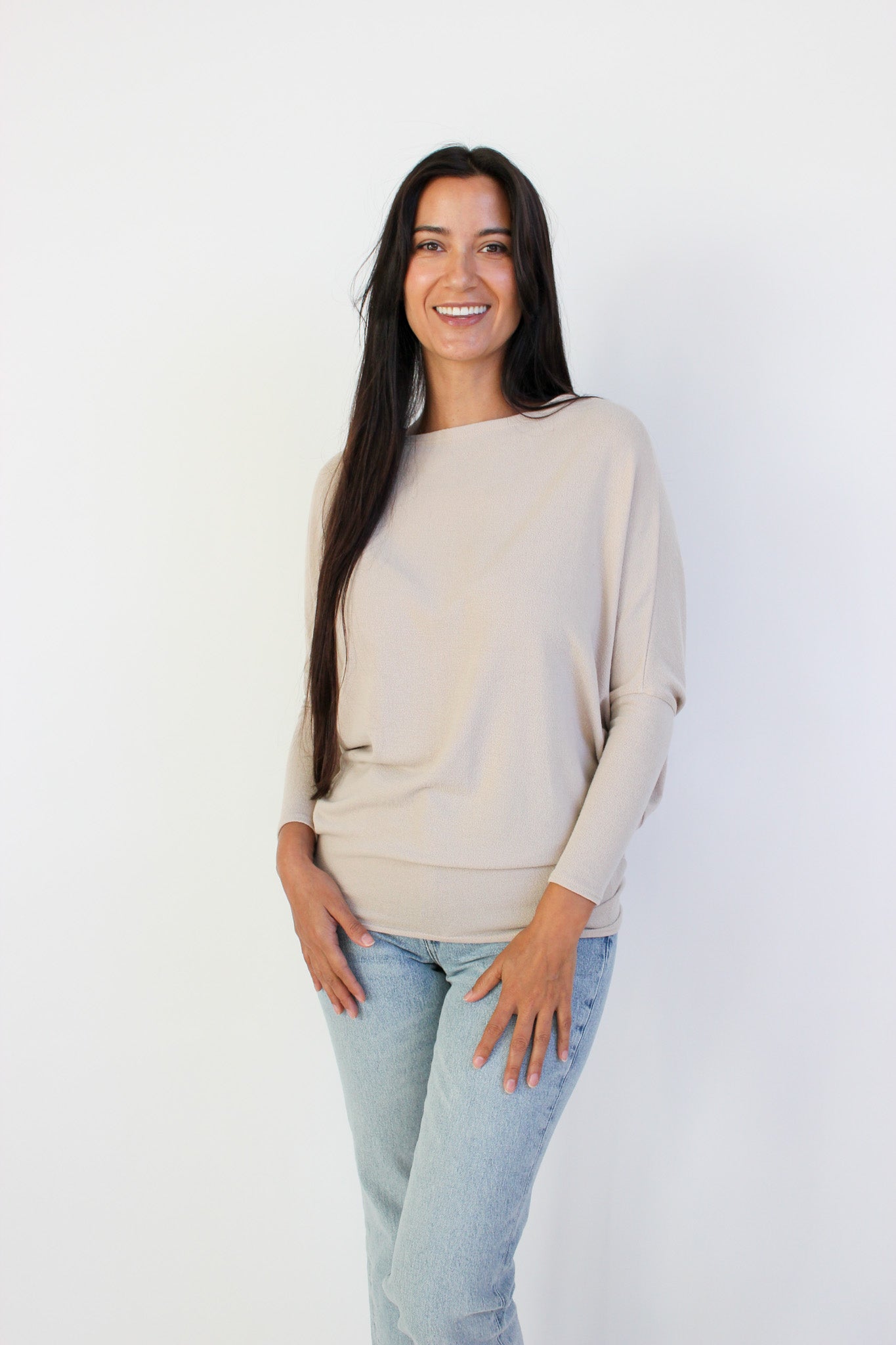 Off The Shoulder Dolman Sleeve
