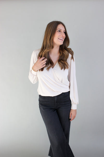 Smocked Cupro Blouse