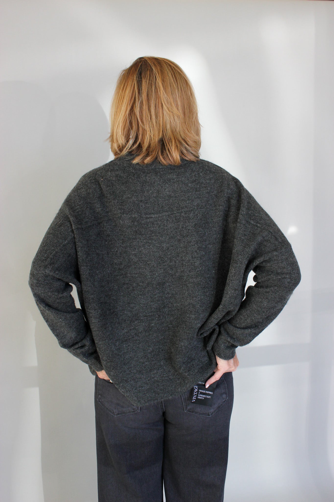 Wide Back Yoke Sweater