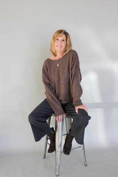 Heathered Pullover Sweater