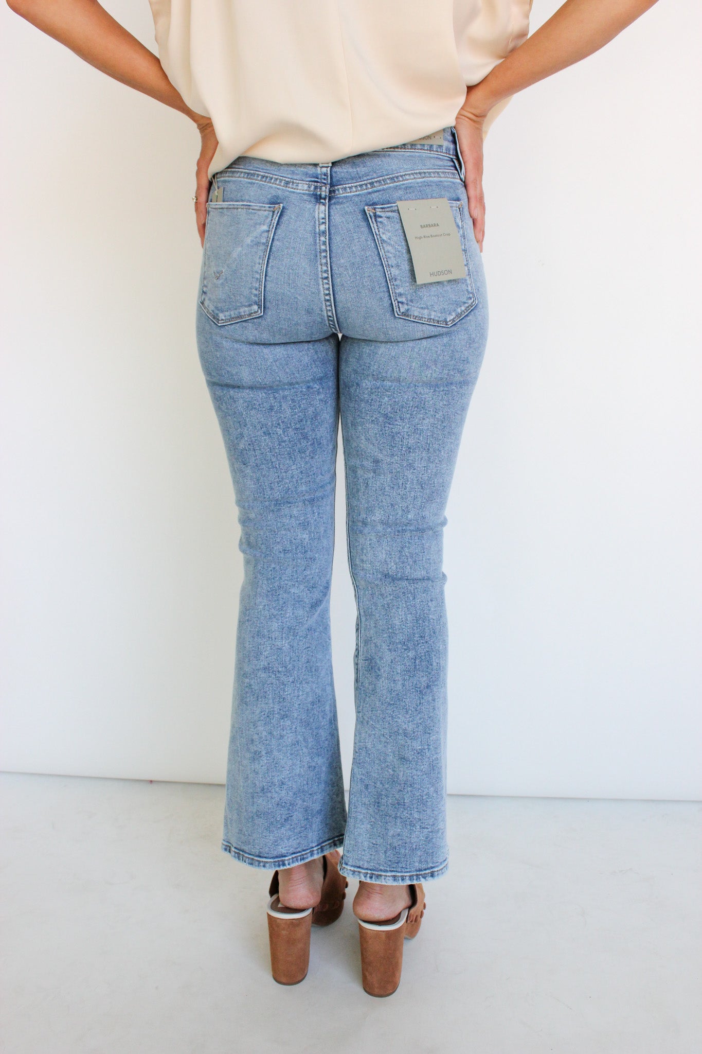 Barbara High Rise Bootcut Crop