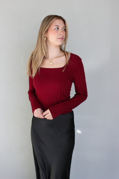 Square Neck L/S Top