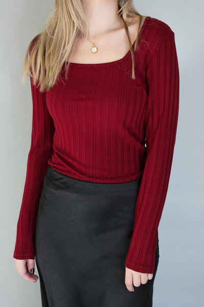 Square Neck L/S Top