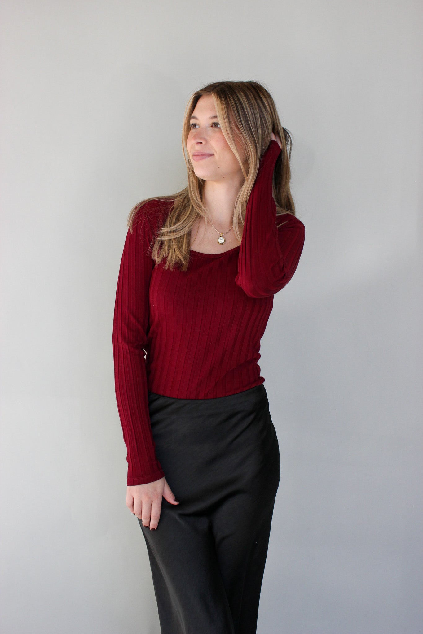 Square Neck L/S Top