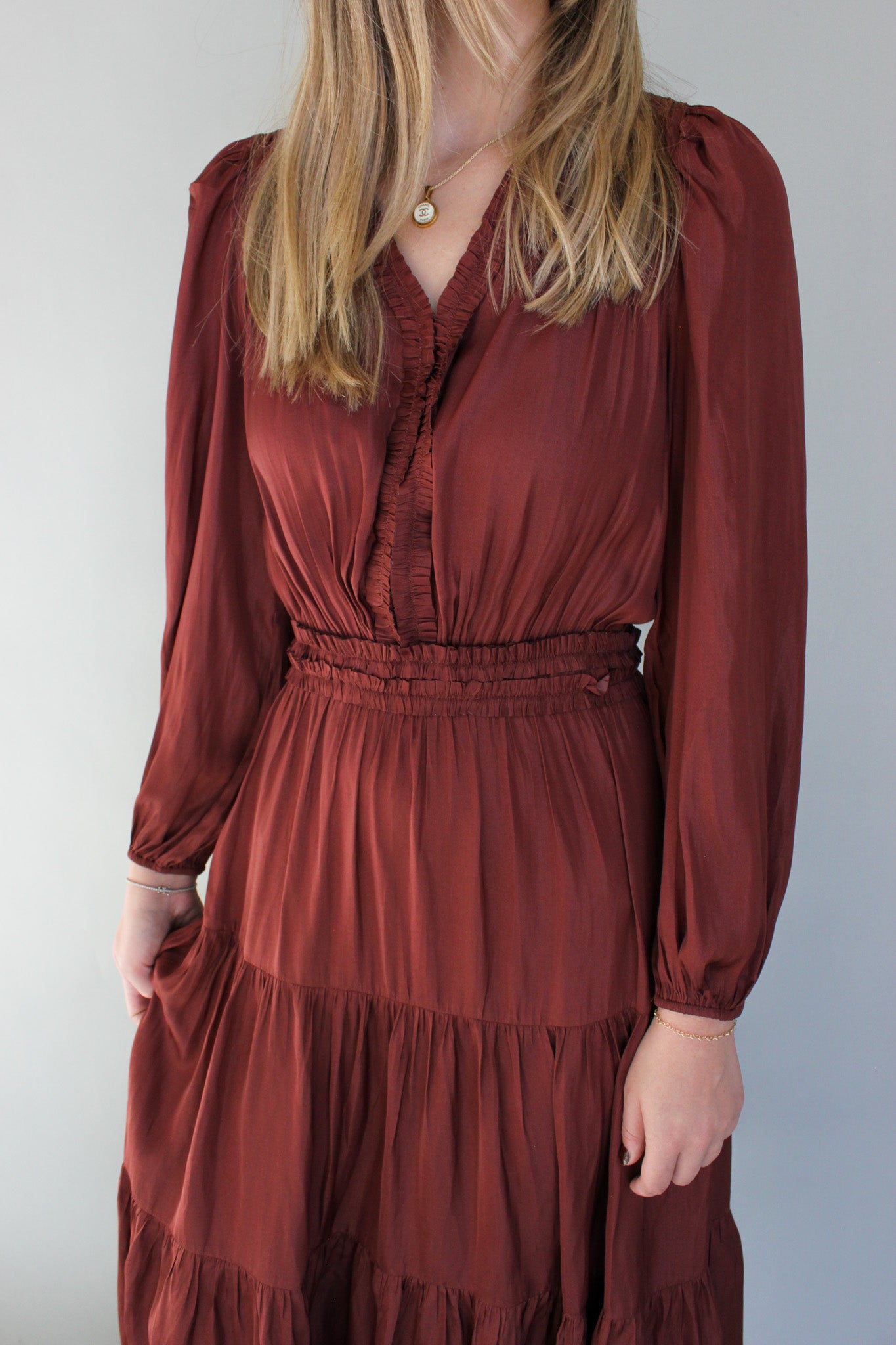 Mini Ruffle Midi Dress