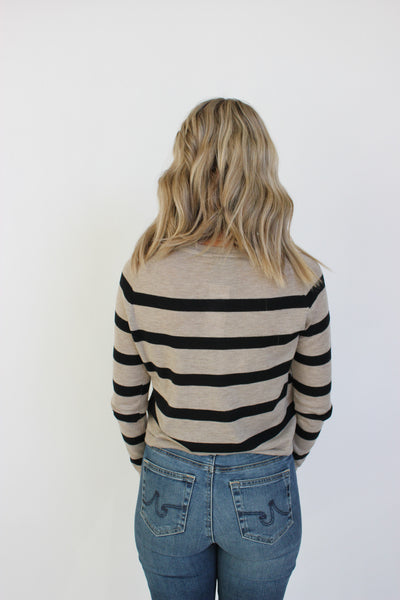 Striped Round Neck Sweater