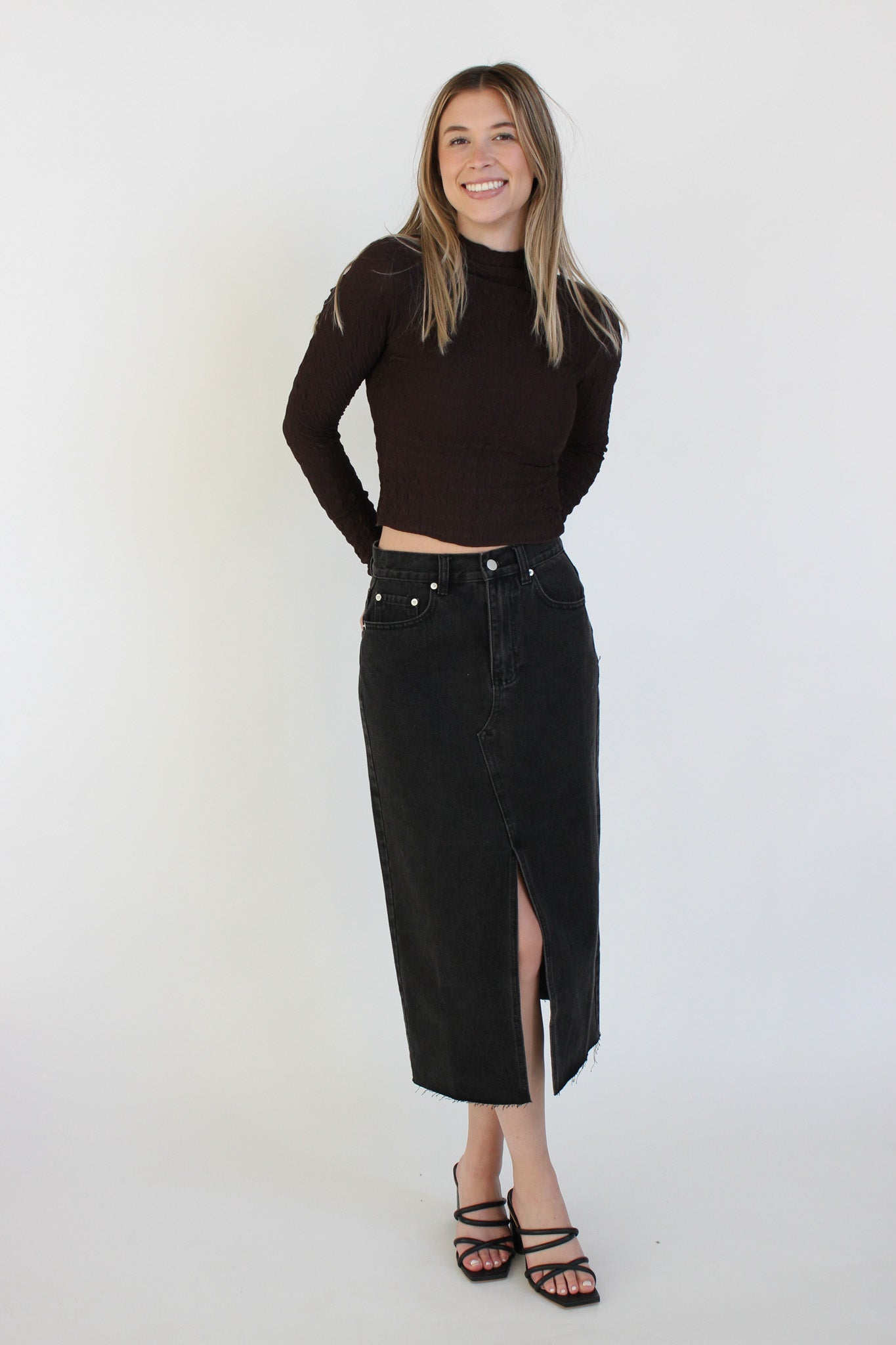 Textured Fabric Long Sleeve