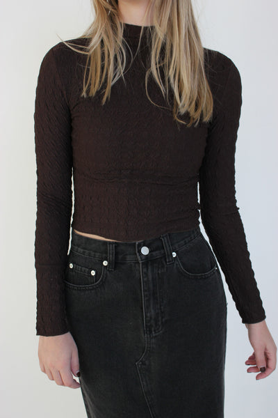 Textured Fabric Long Sleeve