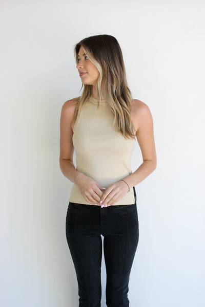 Knit Fitted Tank Top