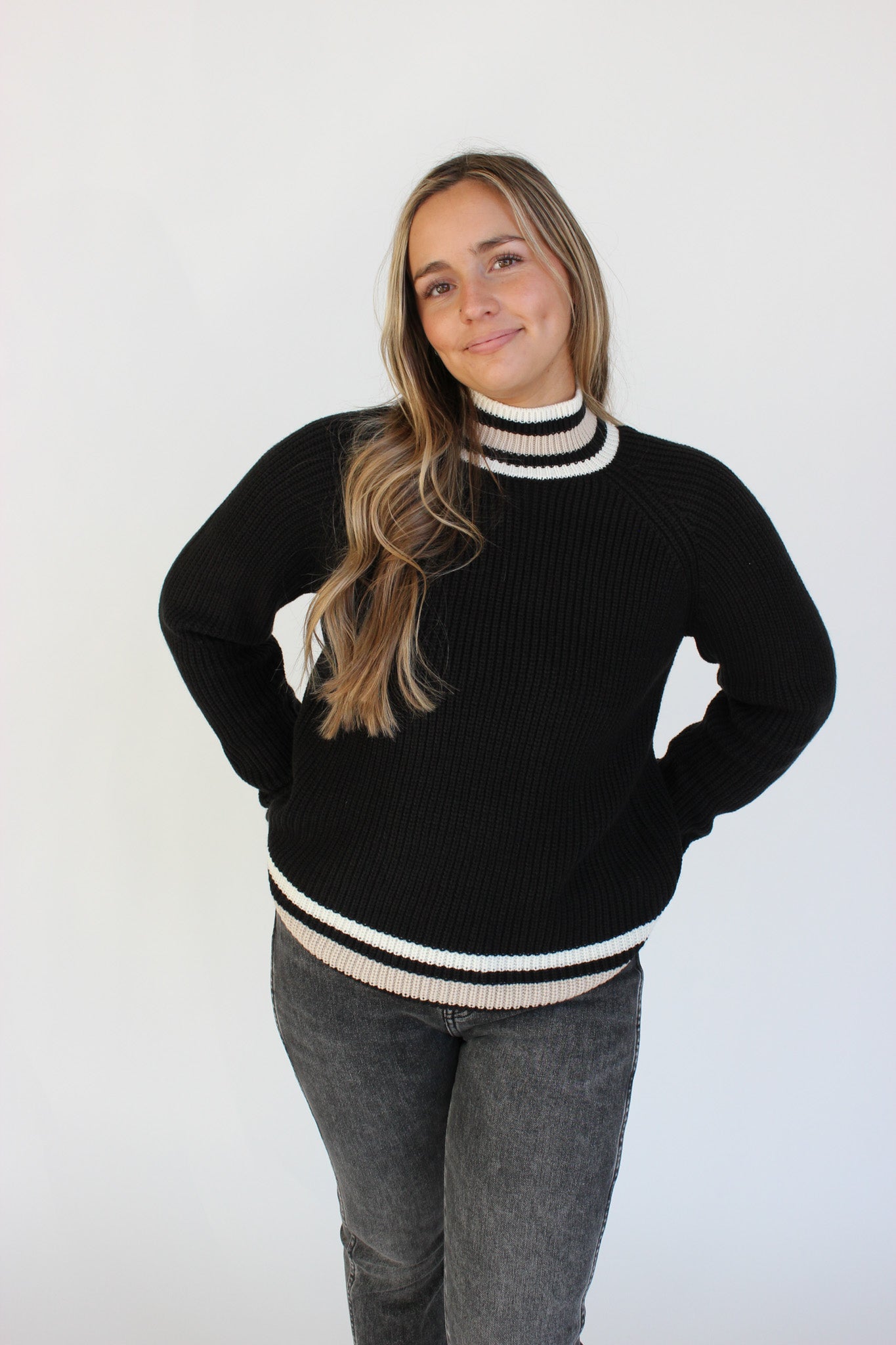Sporty Stripe Sweater