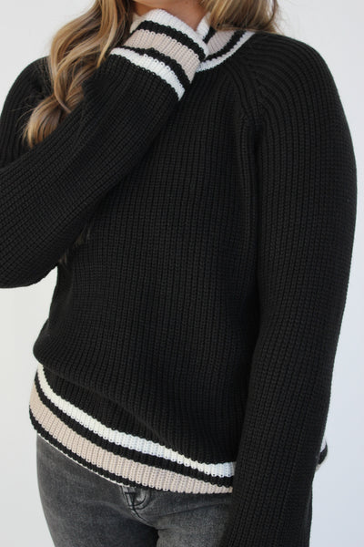 Sporty Stripe Sweater