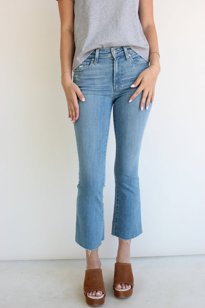 Colette Crop Flare W/ Raw Hem