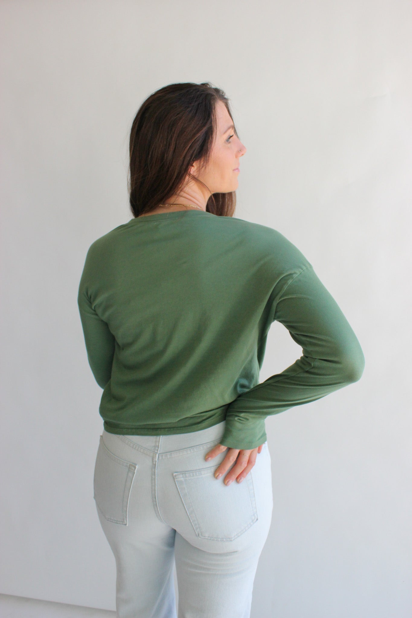 Knot Front Detail L/S Tee