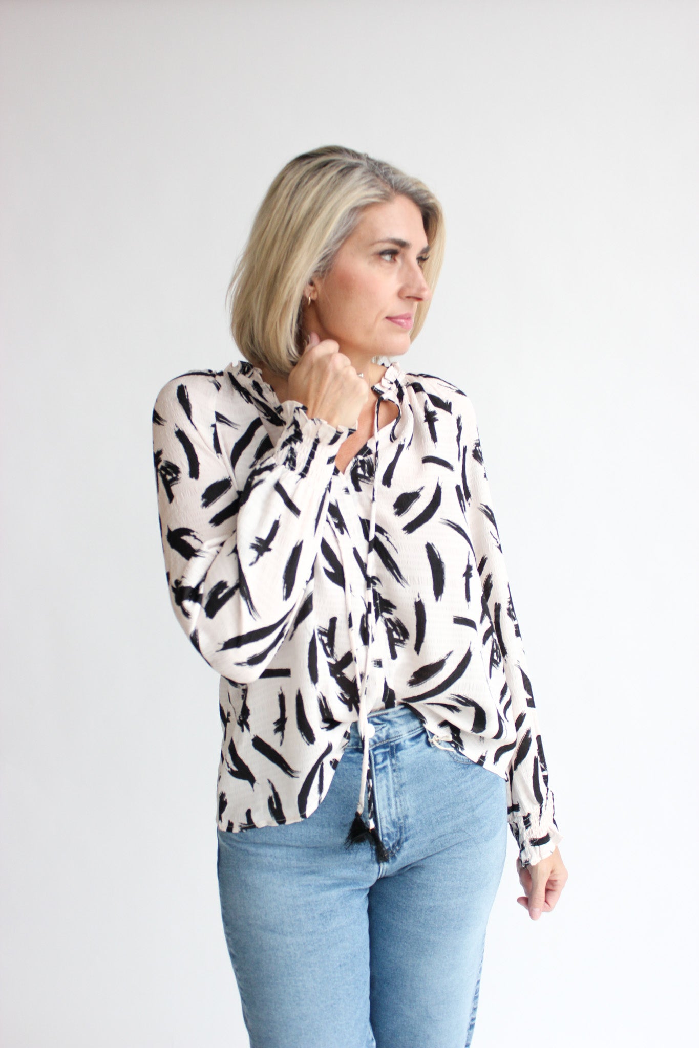 Tie Neck Blouse