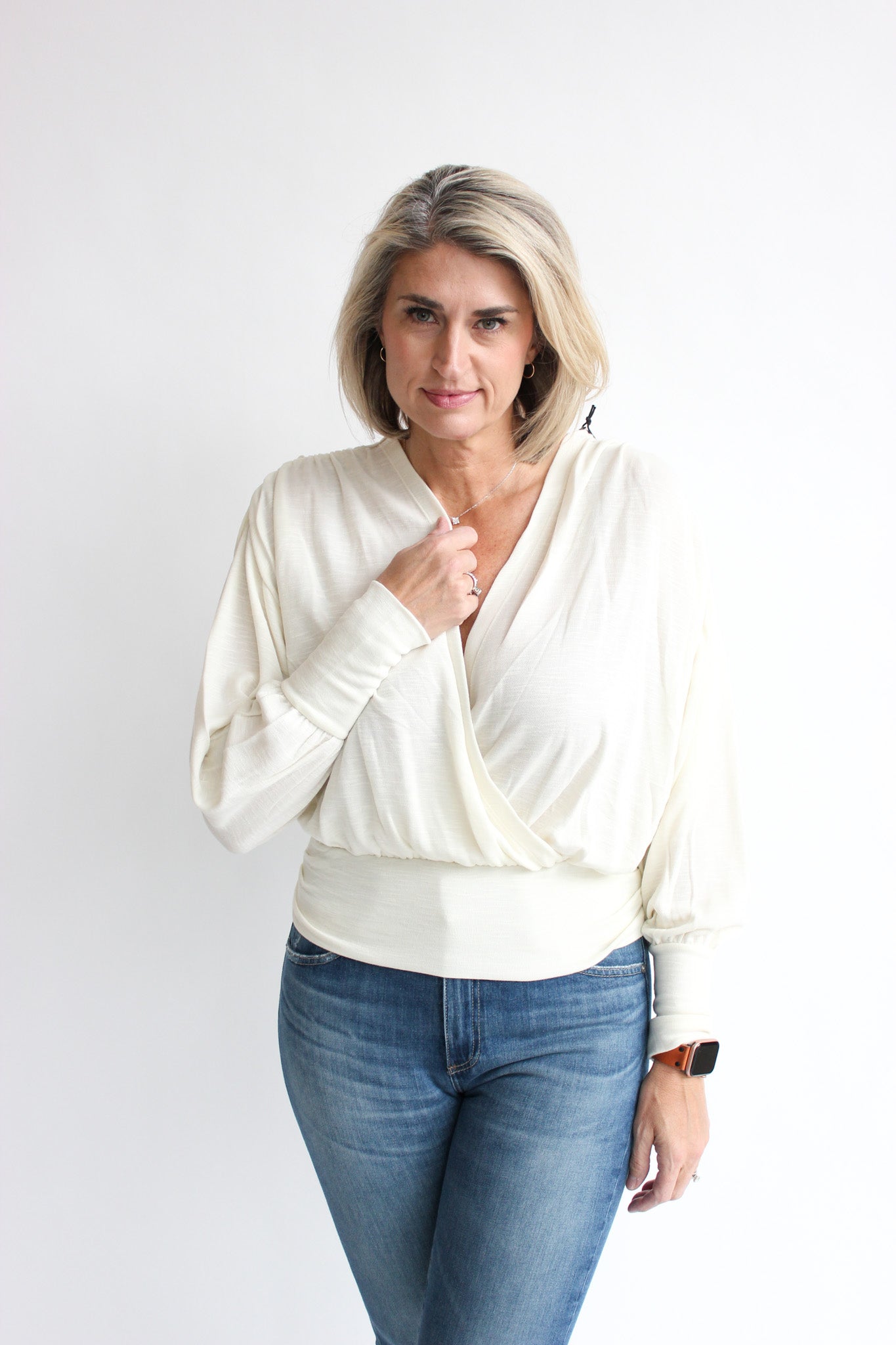 City Starry White Blouse
