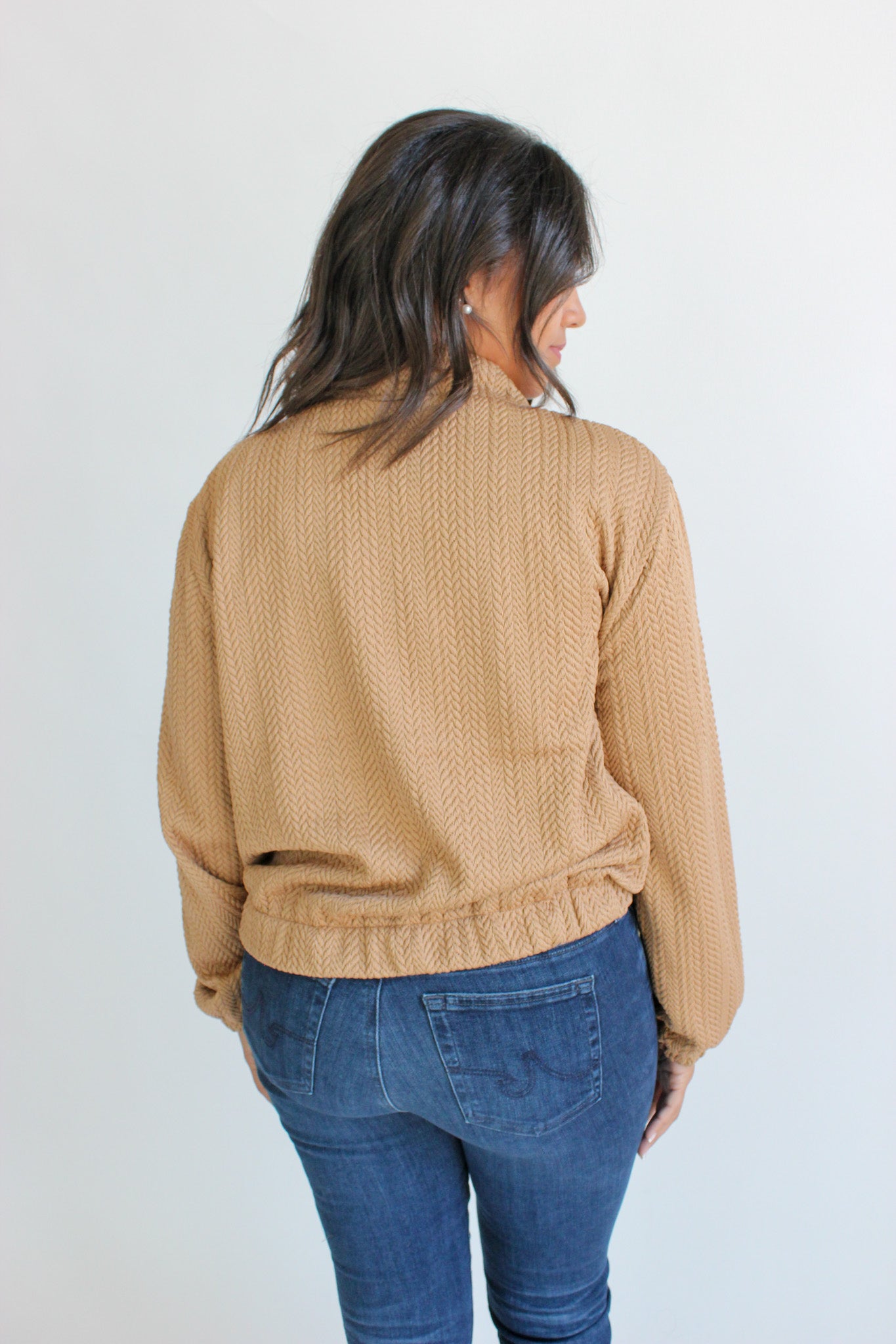Cable Knit Zip Jacket