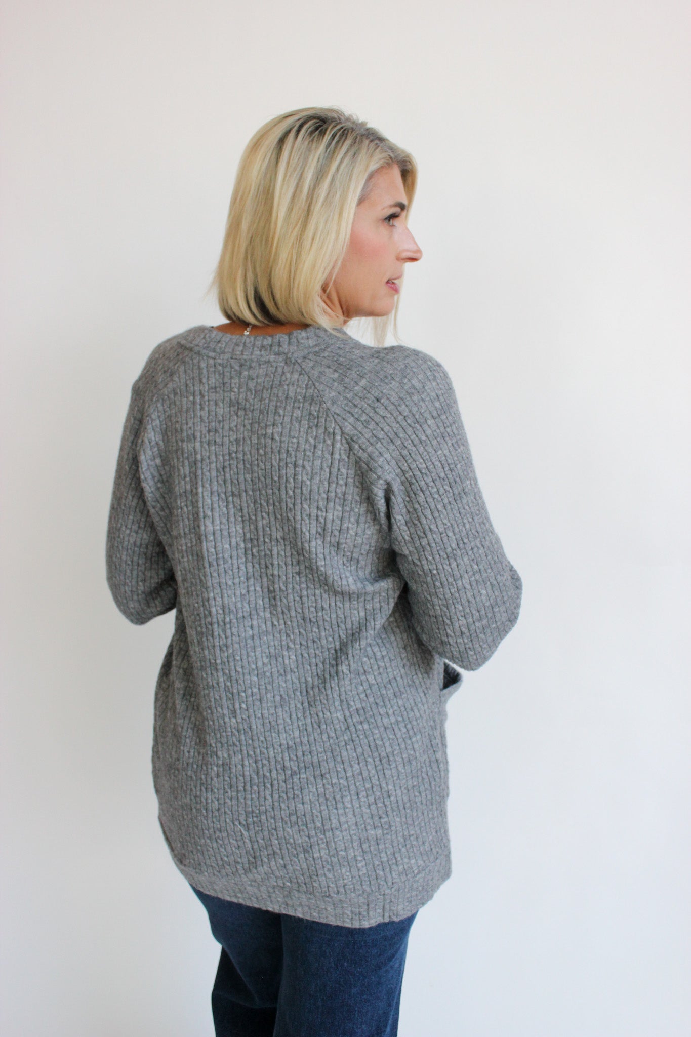 Patch Pocket Raglan Cardigan