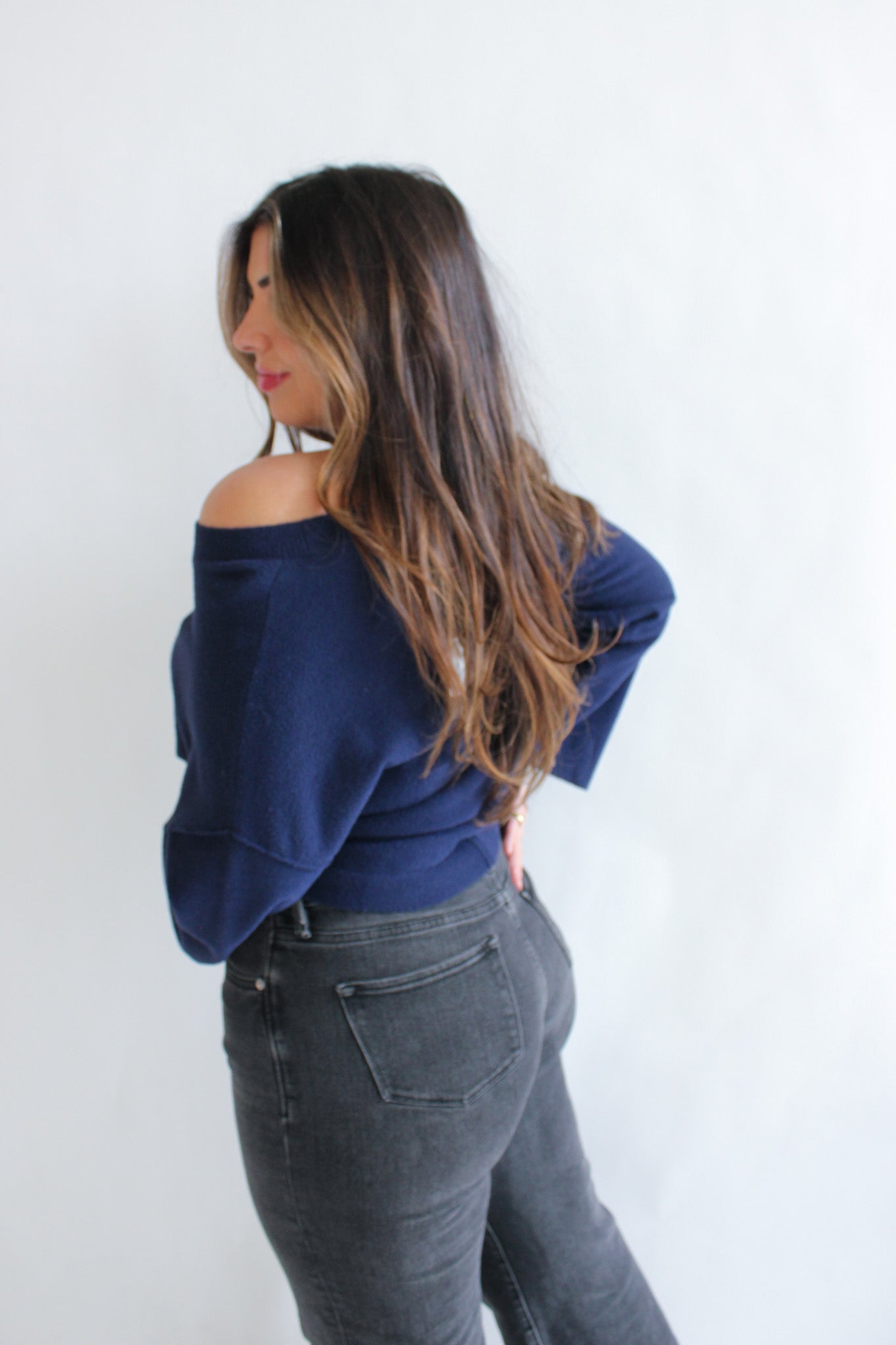 Wide Sleeve Boxy Sweater