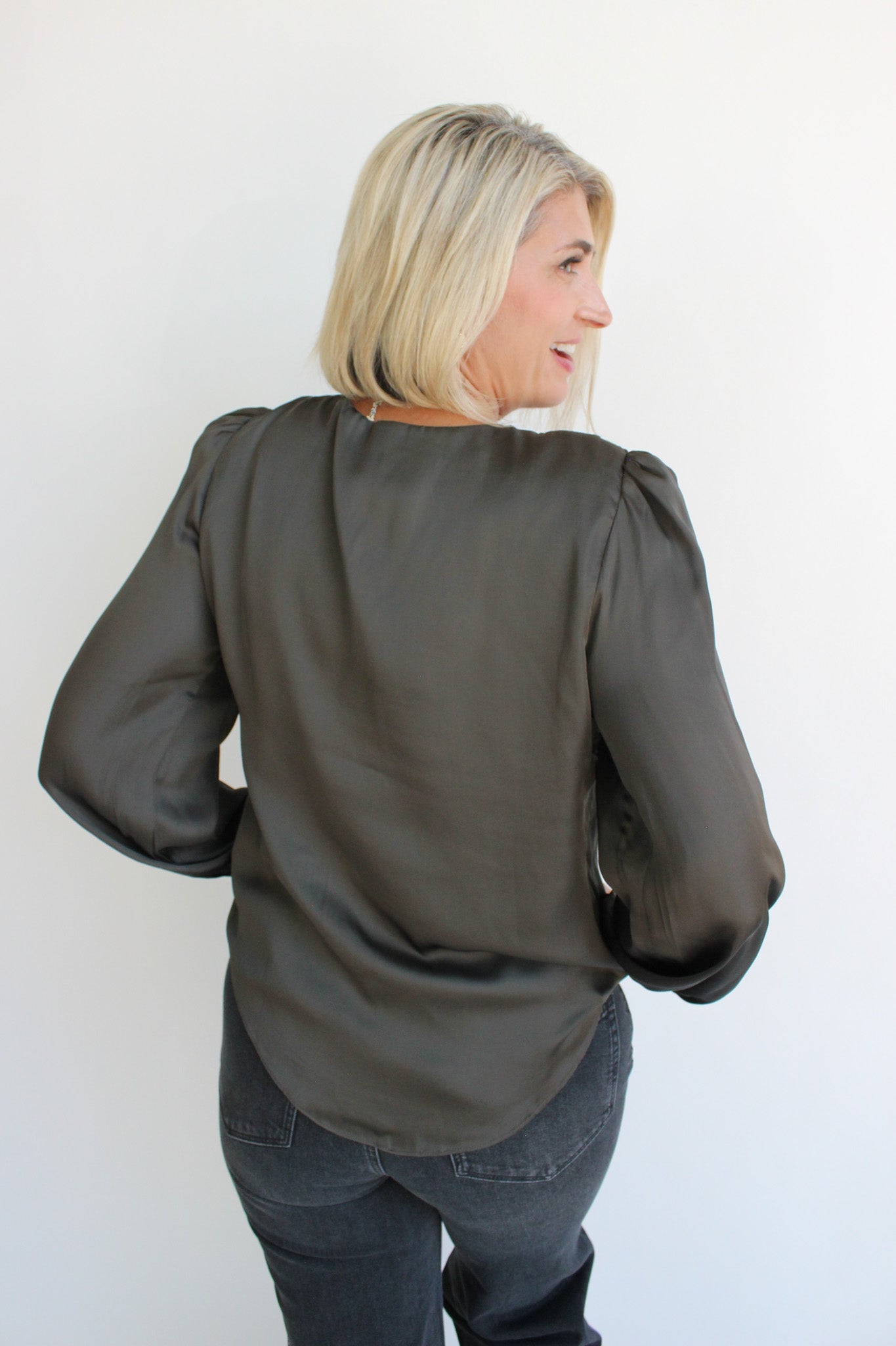 Adjustable Tie Long Sleeve Top